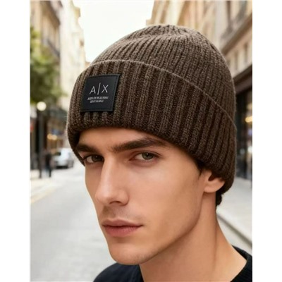 Зимняя теплая вязаная шапка EMPORIO ARMAN*I