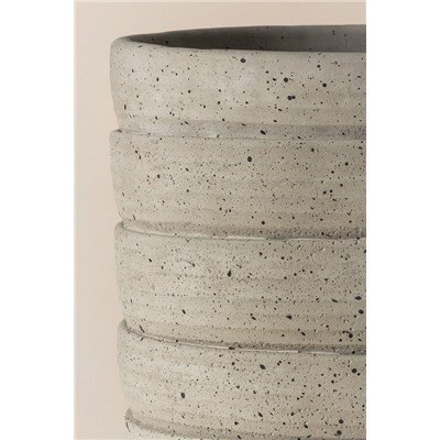 Ella Saksı - Soft Gri - 17 cm