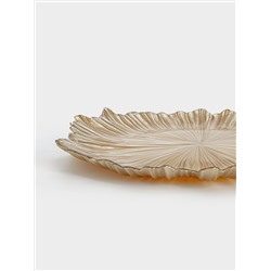 Тарелка обеденная, 28 см, стекло Р, золотистая, Ray