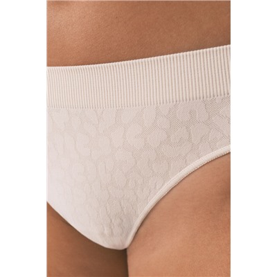 Tanga sin costuras animal print beige
