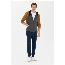 Erkek Antrasit Örme Hırka