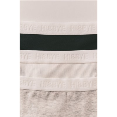 Pack 3 tangas negro, blanco y gris