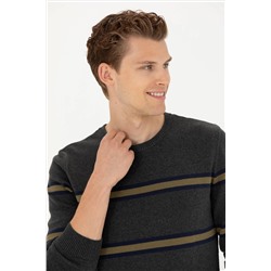 Erkek Antrasit Melanj Kazak