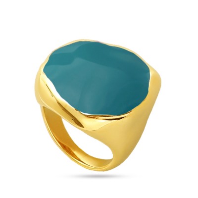 Кольцо Палитра (эмаль изумрудная; покрытие золото), Есть комплект