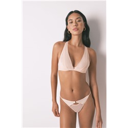 Tanga tul microfibra rosa