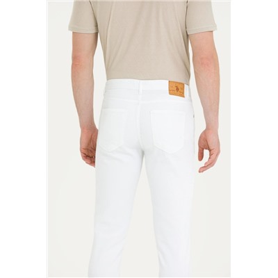 Erkek Beyaz Kanvas Pantolon