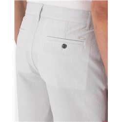 Gri Slim Fit Gofre Dokuma Şort
