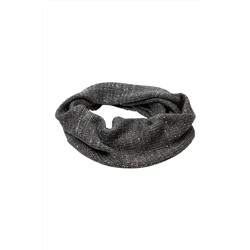 Gorro con borla y cuello Gris oscuro