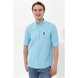 Erkek Turkuaz Uzun Kollu Gömlek