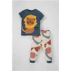 Defacto Erkek Bebek Kısa Kollu Premium 2'li Pijama Takımı Z4269A223SM