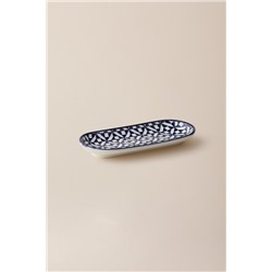 Rêve Bleu Ange New Bone China Servis Tabağı - 14 cm - Mavi/Beyaz