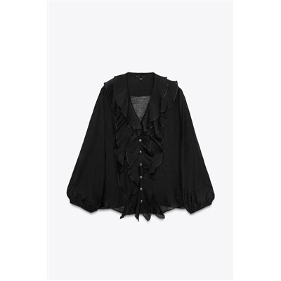 ZW COLLECTION RUFFLED SHIRT