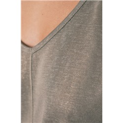Camiseta holgada viscosa naranja lurex