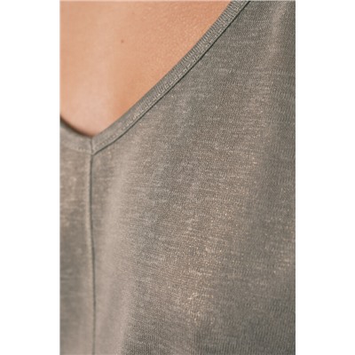 Camiseta holgada viscosa naranja lurex