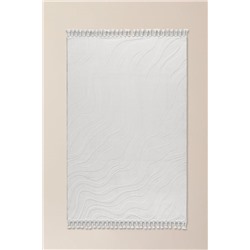 Pluie Rölyef Halı - Beyaz - 150x230 cm