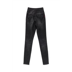 Vaquero skinny fit 7/8 Negro