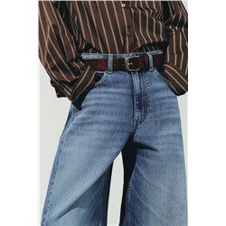 JEANS OVERSIZE TRF TIRO MEDIO