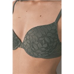 Sujetador GORGEOUS push up encaje kaki
