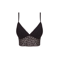 Sujetador bralette LOVELY encaje floral negro