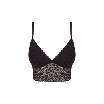 Sujetador bralette LOVELY encaje floral negro
