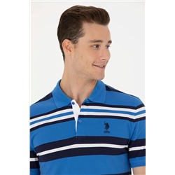 Erkek Saks Polo Yaka Tişört