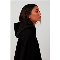 Capa con capucha Negro