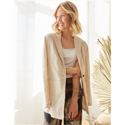 Damen Blazer - Leinen-Mix