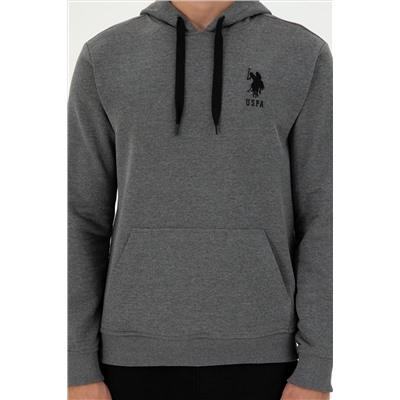 Erkek Antrasit Melanj Basic Sweatshirt