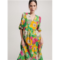 Gemustertes Baumwollkleid