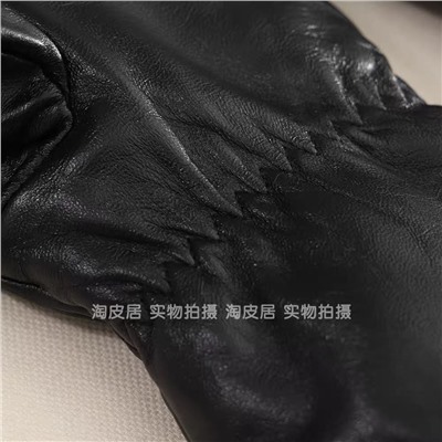 Женские кожаные варежки  Mango*