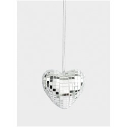 Игрушка елочная, 3х5 см, пенопласт/стекло, Сердце, Event