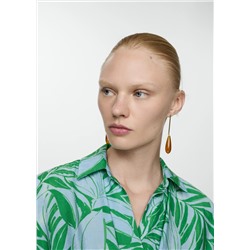 Vestido cruzado estampado