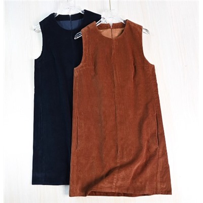 Платье-жилет из вельвета