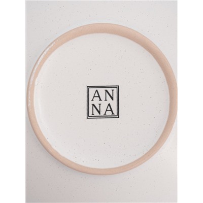 Сервиз обеденный, 6 перс, 18 пр, керамика, белый, в крапинку, Scanno