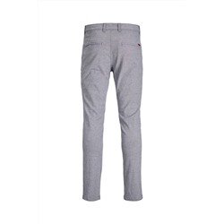 Pantalón recto Gris claro jaspeado