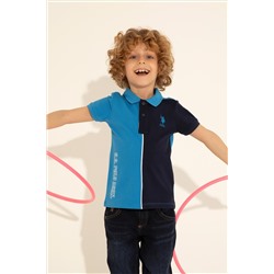 Erkek Çocuk Saks Polo Yaka Tişört