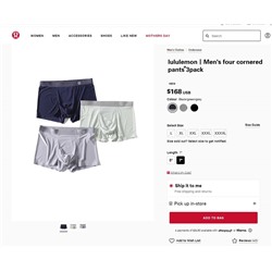 Lululemo*n ♥️ дорогой бренд спортивной одежды .. набор мужских боксеров цена которых на оф сайте 168 💵 отшиты из остатков оригинальной ткани бренда, большой размерный ряд