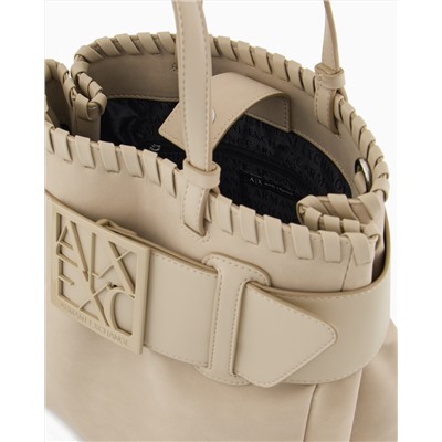 HANDBAG WITH ASV LOGO DETAIL