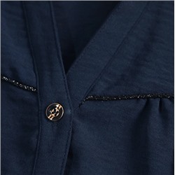 Летняя мягкая рубашка с V-образным вырезом