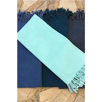 Denizli Concept Mint Yeşili Taşlanmış Peştemal - 90 × 175 Cm - Çok Amaçlı Hızlı Kuruyan Peştemal