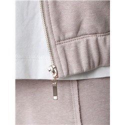 Бомбер среднего объема на молнии из петельчатого футера двухнитки с эластаном