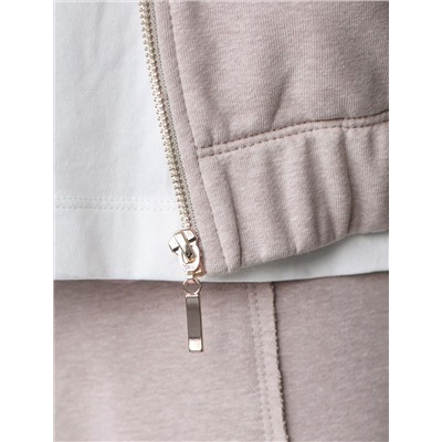 Бомбер среднего объема на молнии из петельчатого футера двухнитки с эластаном