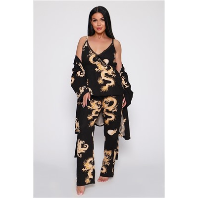 Пеньюар тройка Драконы 929