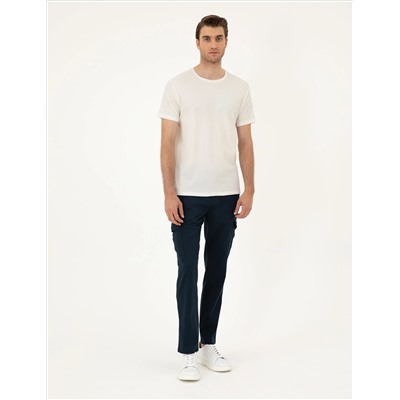 Lacivert Regular Fit Kargo Pantolon