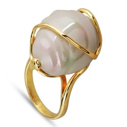 Кольцо (Майорка 18мм, барочная шампань; покрытие золото)