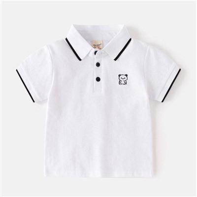 Рубашка поло с короткими рукавами для мальчиков 2025