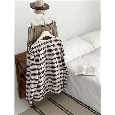 Женский лонгслив в полоску