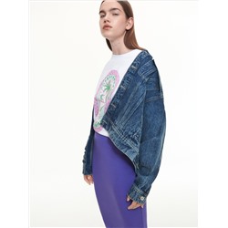 Футболка прямого кроя с принтом