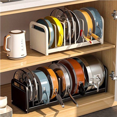 Классный органайзер для хранения крышек, сковородок и кастрюль