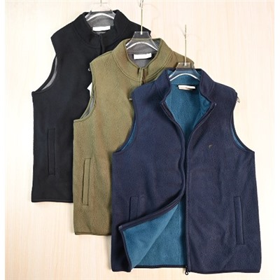 Мужской флисовый жилет воротником-стойкой